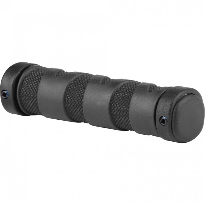 Грипсы VLG-489AD2 Velo c заглушками VLP-73 130мм чёрные 150018