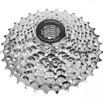 Кассета CS-05 SUPERWIN )11-32 зубца 9 скоростей, хромированная