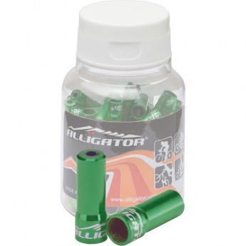 Наконечник LY-HPA09-GR оболочки троса тормоза, 5,2х17,5мм, алюминиевый зелёный, банка 100 шт. Наконечник LY-HPA09-GR оболочки троса тормоза, 5,2х17,5мм, алюминиевый зелёный, банка 100 шт.