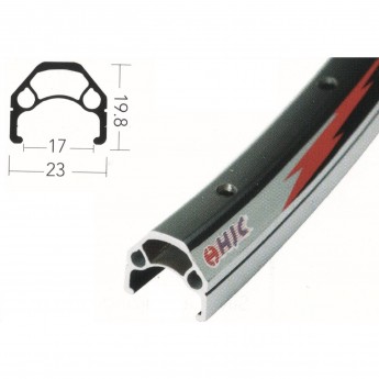 Обод 24" DA-17 HJC 36H двойной, чёрный Обод 24" DA-17 HJC 36H двойной, чёрный