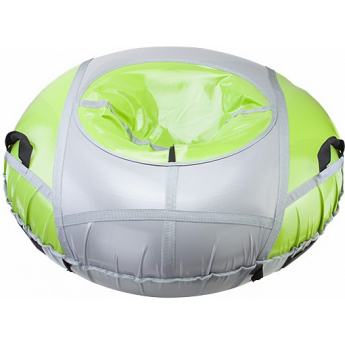 Санки надувные STELS D125 см усиленные, салатово-серые Санки надувные STELS D125 см усиленные, салатово-серые