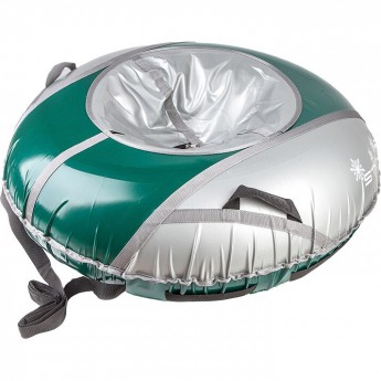 Санки надувные STELS D125 см усиленные, серо-зелёные Санки надувные STELS D125 см усиленные, серо-зелёные