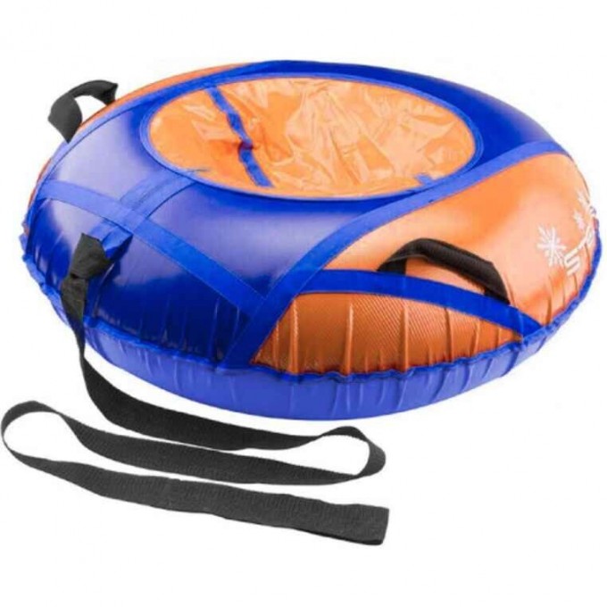Санки надувные (тюбинг) STELS 110 см тент с камерой, оранжевый/синий 2007000054024