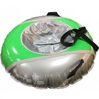 Санки надувные (тюбинг) STELS 125 см, тент без камеры СН040.125, серый/серый+зеленый