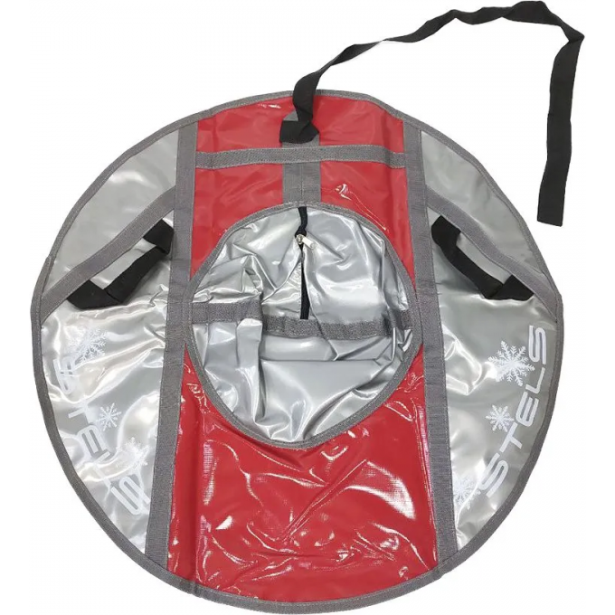 Санки надувные (тюбинг) STELS 80 см тент без камеры СН040, серый/красный-серый 2001000255658