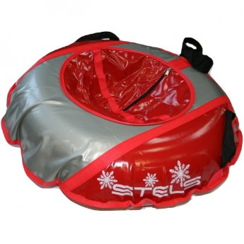 Санки надувные (тюбинг) STELS 90 см, тент без камеры СН040.090, красный/серый