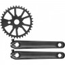 Шатуны BFC-10-1 со звездой 36 зубьев 170мм, чёрные (TYRANT) 580178