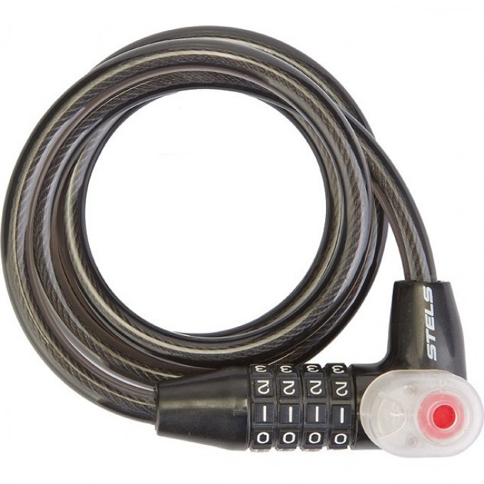 Трос-замок STELS 84608 10х800 мм, чёрный 540054